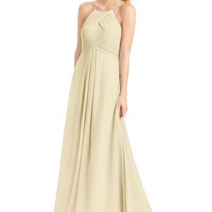 Azazie Champagne size 6 Ginger dress.